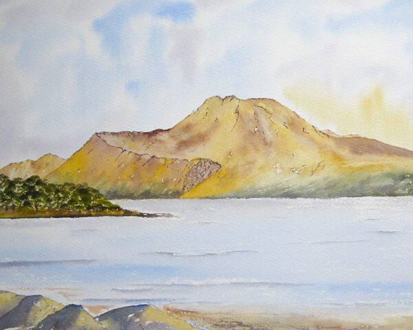 Original watercolour painting of Ben Lomond