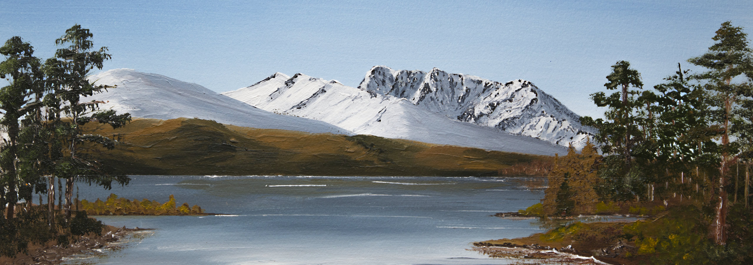 Ben Nevis from Bunarkaig across Loch Lochy Oil painting