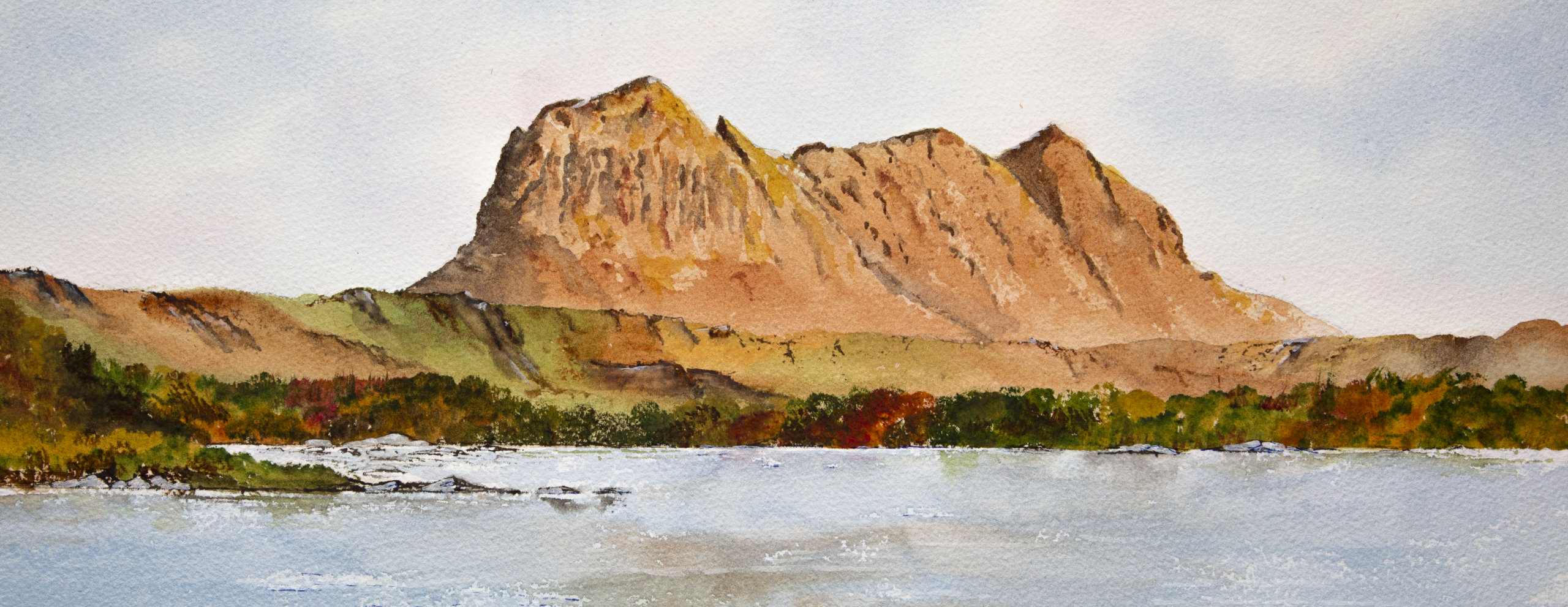 Suilven watercolour painting