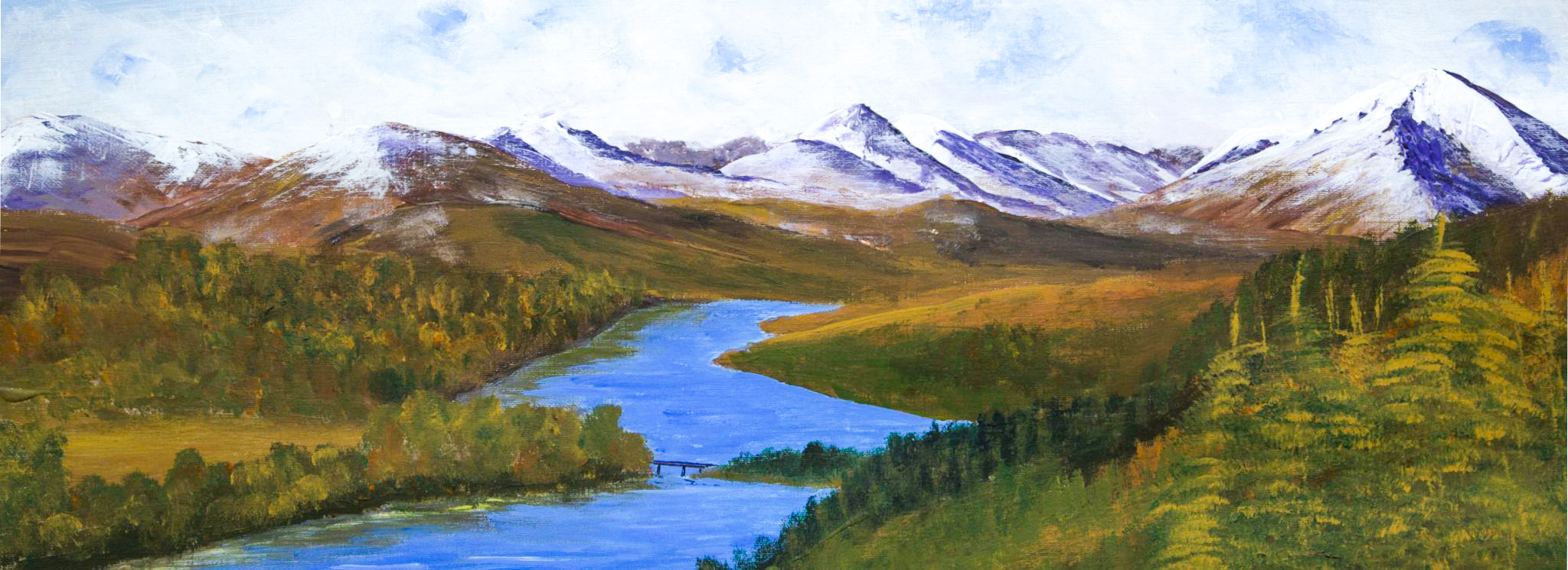 Loch Garry and The Mountains of Knoydart and Glen Shiel