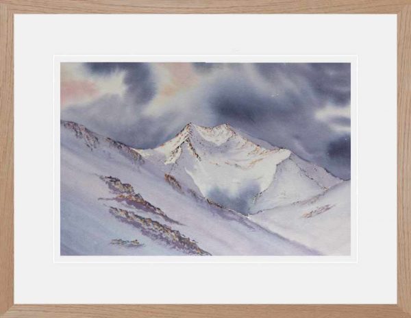 Ben Lui, original watercolour painting of Scottish Highlands