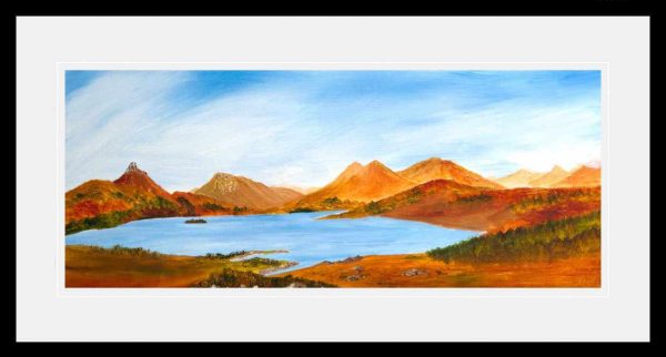 Coigach and Stac Pollaidh oriignal framed oil painting for sale