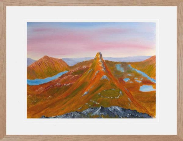 Caisteal Liath, Suilven, original oil painting of Scottish Highlands