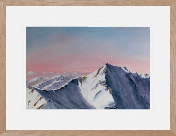Carn Mor Dearg Arete, Ben Nevis, original oil painting for sale